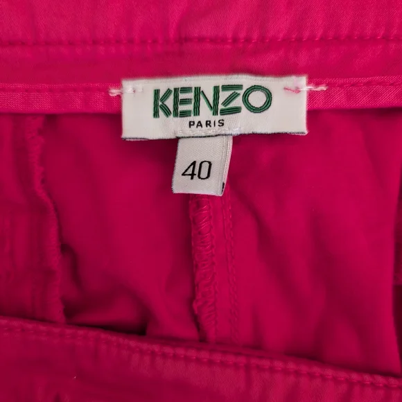 Kenzo Womens Medium Pink Ankle Pants Contemporary Preppy Academia Classic - Picture 7 of 8